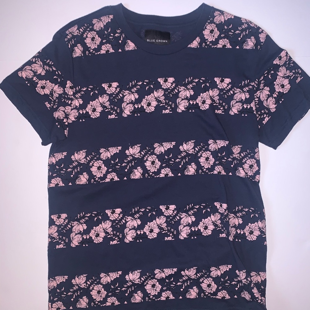 Blue Crown Floral Tee shirt